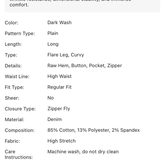 Bootcut jeans / Color: dark wash / size: 29 - Picture 7 of 13